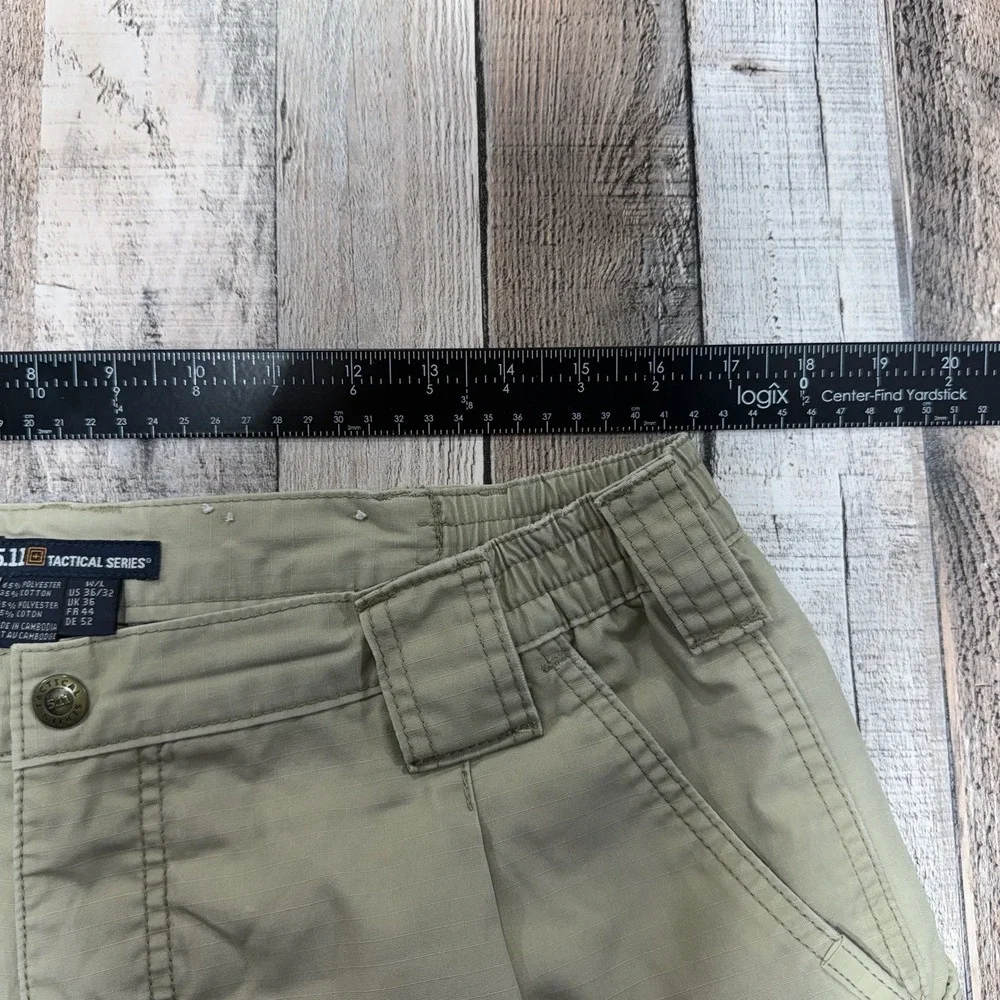 5.11 Tactical Pants Men 36x32 Khaki‎ Cargo Ripstop Outdoors Hiking Workwear